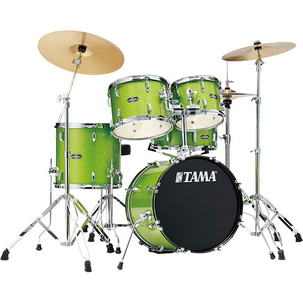Tama Stagestar 5-piece Complete Drum Set - Lime Green Sparkle ...