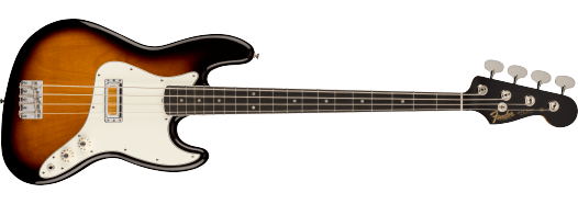 Fender Gold Foil Jazz Bass®, Ebony Fingerboard, 2-Color Sunburst