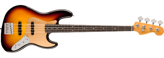 Fender Gold Foil Jazz Bass®, Ebony Fingerboard, 2-Color Sunburst