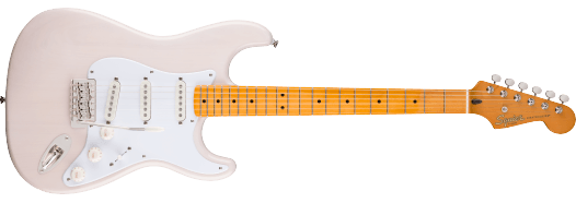 Squier Sonic Stratocaster Left-Handed, Maple Fingerboard, White Pickguard, Black