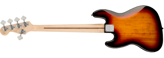 Squier Affinity Series Jazz Bass V, Laurel Fingerboard, Black Pickguard, 3-Color Sunburst