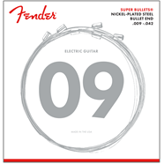 Fender Super Bullet® Strings, Nickel Plated Steel, Bullet End, 3250L Gauges .009-.042, (6)
