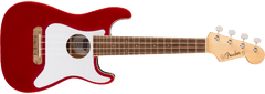 Fender Fullerton Strat Uke, White Pickguard Candy Apple Red