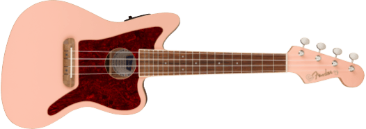 Fender Fullerton Jazzmaster Uke - Shell Pink
