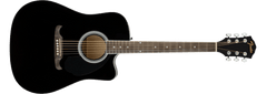 Fender FA-125CE Dreadnought, Walnut Fingerboard, Black