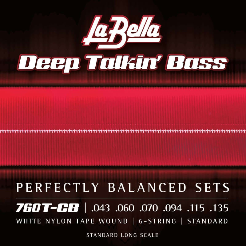 La Bella 750G Gold White Nylon Tape - Light 50-105