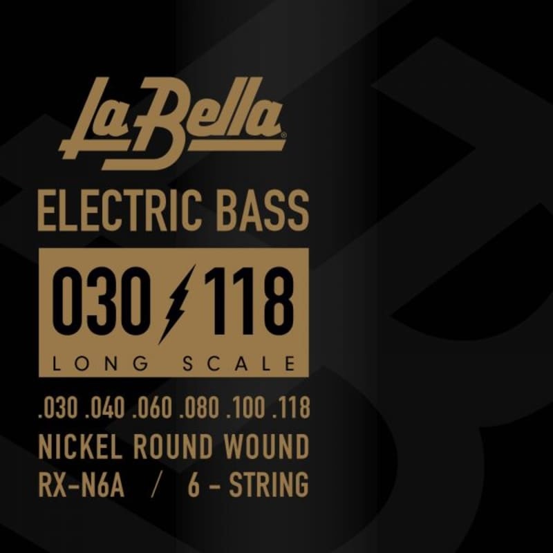 La Bella RX-N6A Bass Rx Series, Nickel, 6-String 30-118