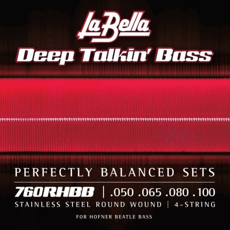 La Bella 760RHBB Beatle Bass Stainless Steel Round Wound - 50-100