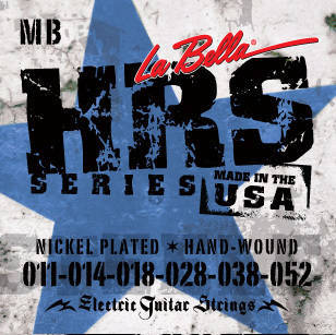 La Bella HRS-MB Electric Guitar - Medium Blues 11-52