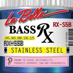 La Bella RX-S5B Bass Rx Series, Stainless, 5-String 45-125