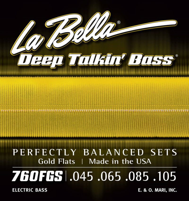 La Bella 760FHBB Beatle Bass Stainless Steel Flat Wound - 50-100