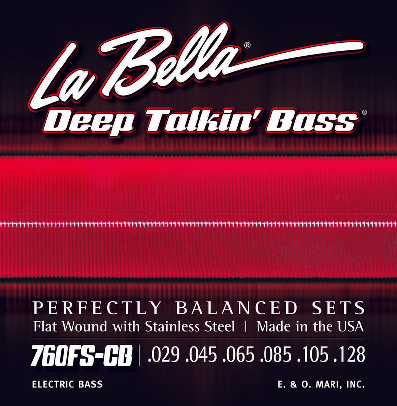 La Bella 760FS-CB Deep Talkin' Bass, Flats, 6-String - Standard 29-128