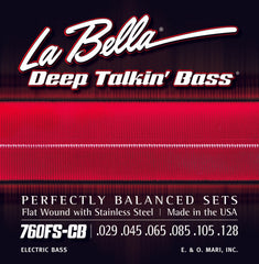 La Bella 760FHBB Beatle Bass Stainless Steel Flat Wound - 50-100