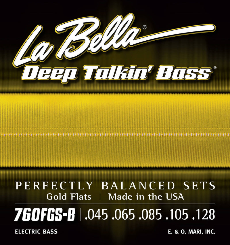 La Bella 760FHBB Beatle Bass Stainless Steel Flat Wound - 50-100