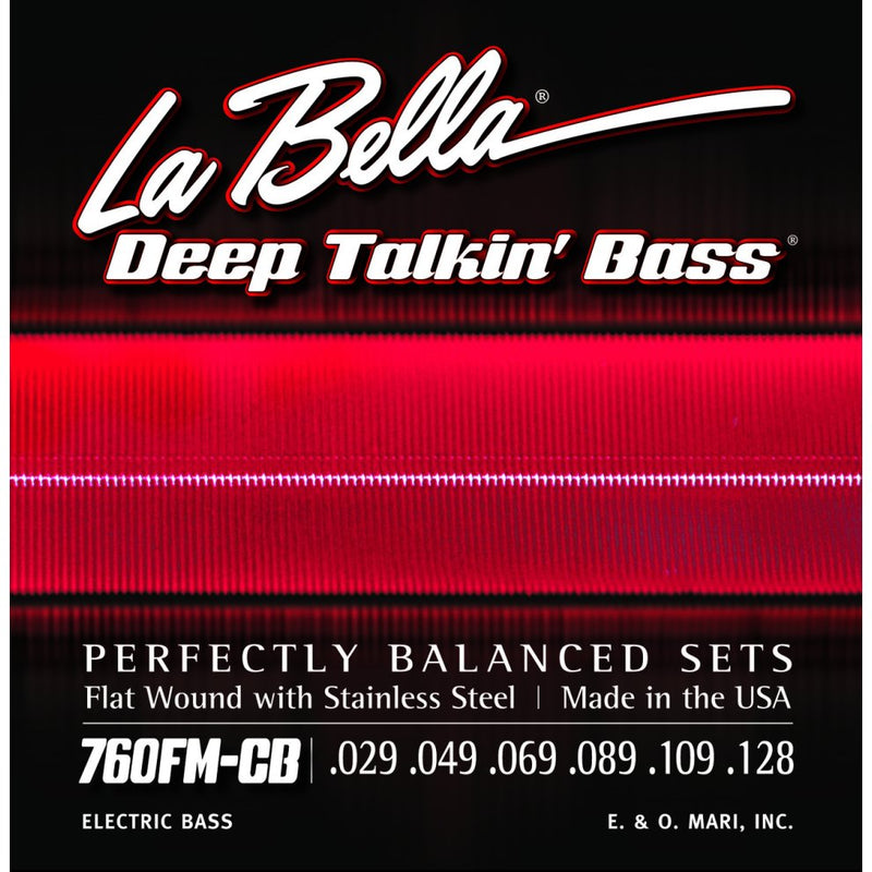 La Bella 760FHBB Beatle Bass Stainless Steel Flat Wound - 50-100