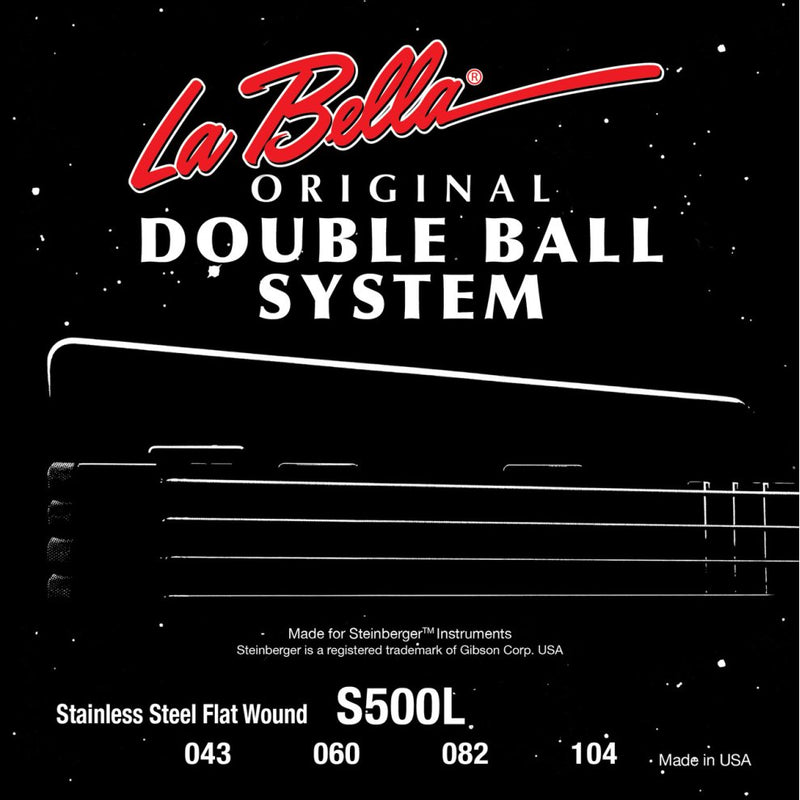 La Bella S500L Double Ball Bass Flat Wound - Light 43-104