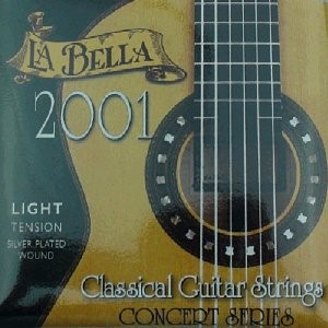 La Bella 900-B Elite - Black Nylon, Polished Golden Alloy