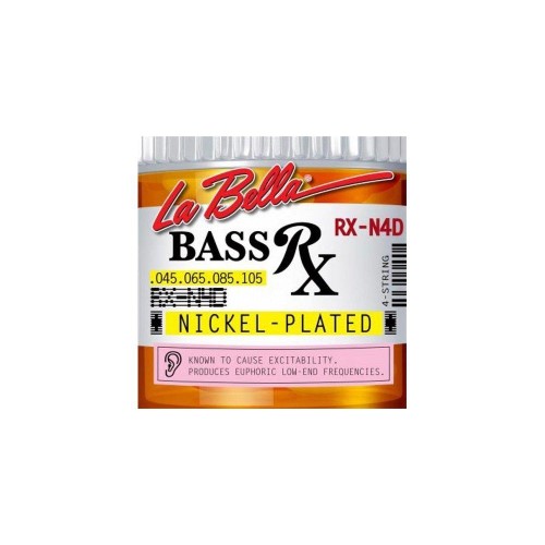 La Bella RX-N4D Bass Rx Series, Nickel, 4-String 45-65-85-105