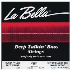 La Bella 760FHBB Beatle Bass Stainless Steel Flat Wound - 50-100