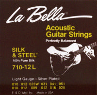 La Bella GJM-LE Gypsy Jazz Silk & Steel - Medium, Loop-Ends