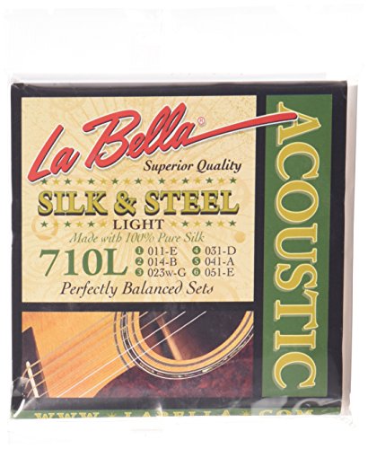 La Bella GJM-LE Gypsy Jazz Silk & Steel - Medium, Loop-Ends