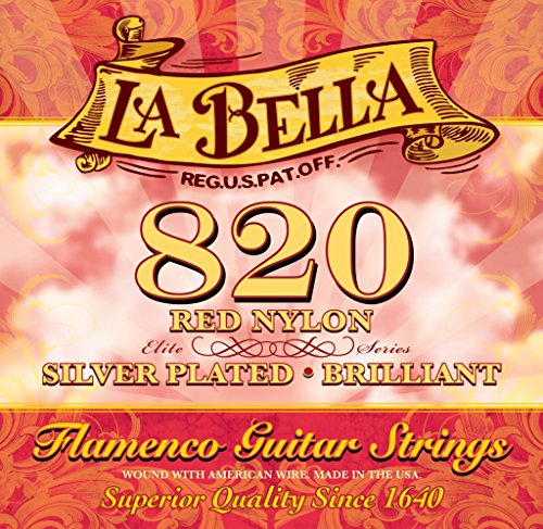 La Bella 820 Elite - Flamenco, Red Nylon