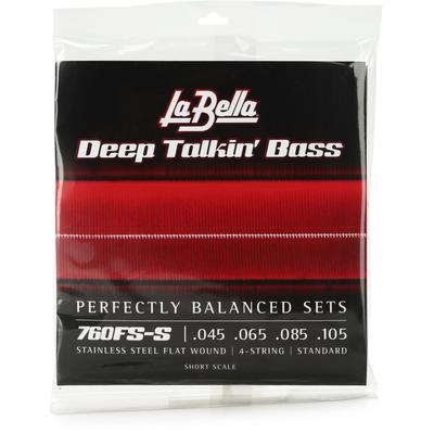 La Bella 760FHBB Beatle Bass Stainless Steel Flat Wound - 50-100