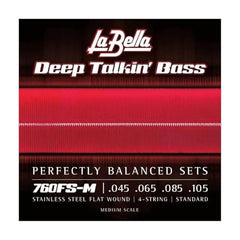 La Bella 760FS-M Deep Talkin' Bass, Flats - Standard, Nedium Scale