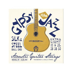 La Bella GJXL-LE Gypsy Jazz Silk & Steel - Extra Light, Ball-Ends