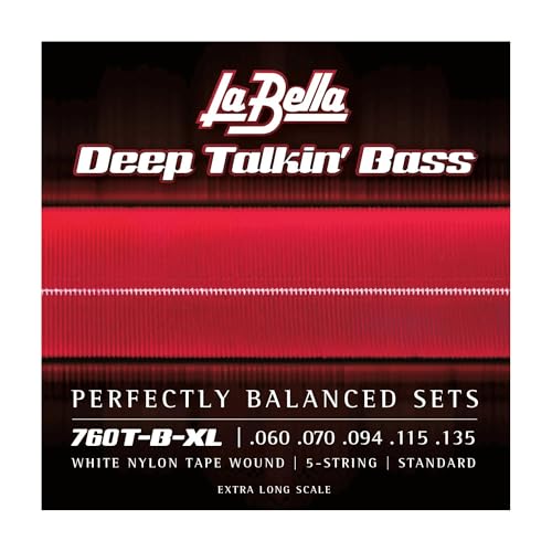 La Bella 750G Gold White Nylon Tape - Light 50-105