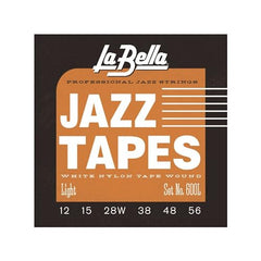 La Bella 600L White Jazz Tapes - Light 12-56