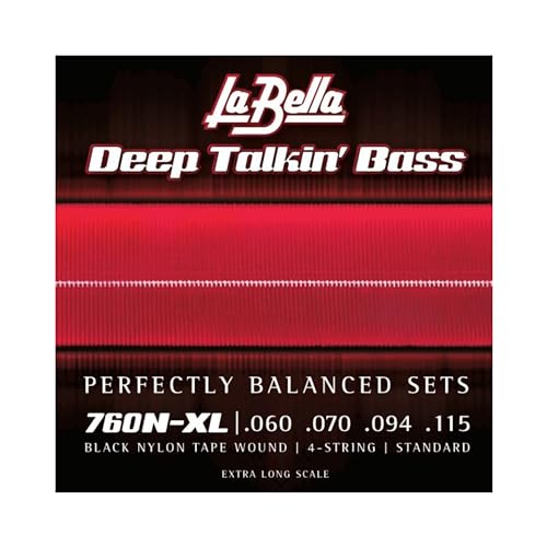 La Bella 760N-XL Black Nylon Tape - Standard 60-115, Extra Long Scale