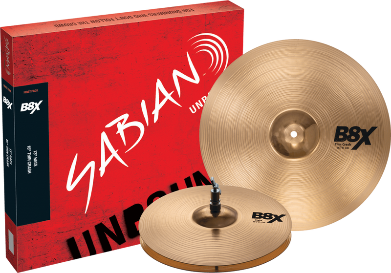 Sabian B8X First Cymbal Set - 13/16 inch