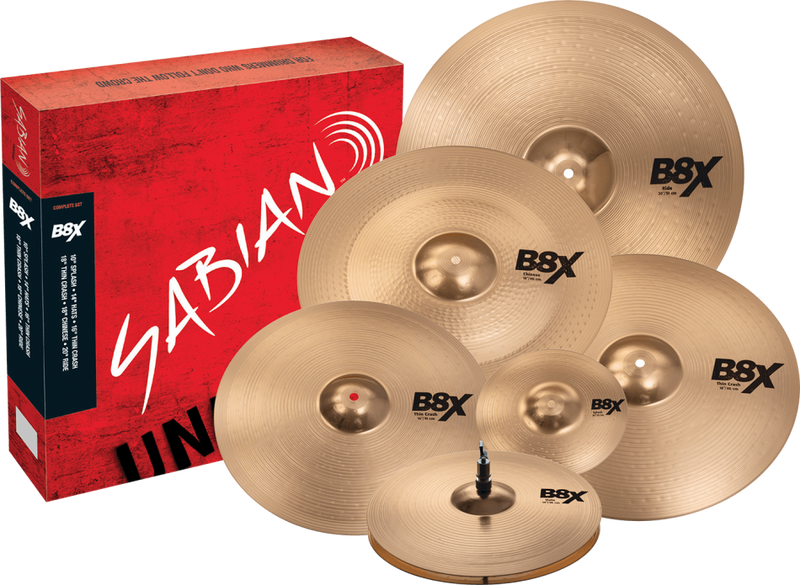 Sabian B8X Complete Cymbal Set - 10/14/16/18/18/20 inch