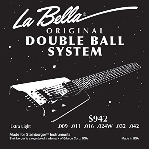 La Bella S942 Double Ball Electric Guitar - Extra Light 09-42