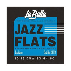 La Bella 20P-B Jazz Flats - Baritone Guitar 15-60