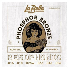 La Bella RPG-1656 Acoustic Resophonic - G Tuning 16-56