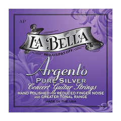 La Bella AP Argento Pure Silver - Hand Polished - Medium Tension