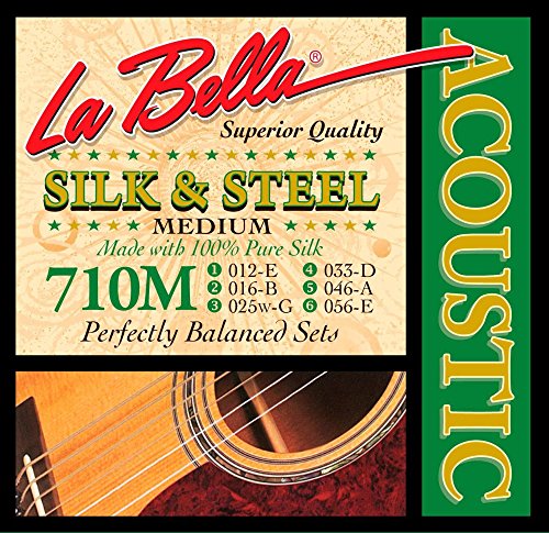 La Bella GJM-LE Gypsy Jazz Silk & Steel - Medium, Loop-Ends