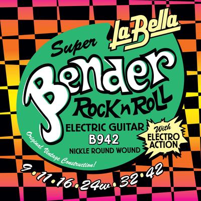 La Bella B942 Super Bender Electric Guitar 9-42