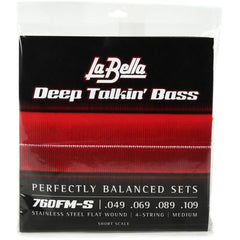 La Bella 760FM-S Deep Talkin' Bass, Flat Wound - Medium, Short Scale