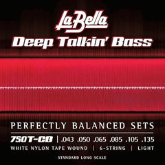 La Bella 750G Gold White Nylon Tape - Light 50-105