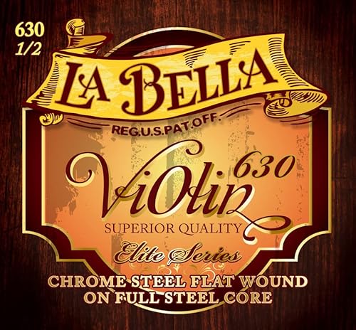 La Bella 630-1/2 Violin, Flat Wound - 1/2 Scale