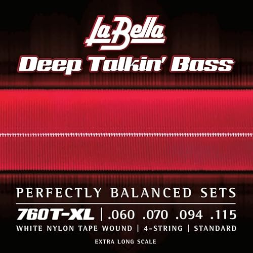 La Bella 750G Gold White Nylon Tape - Light 50-105