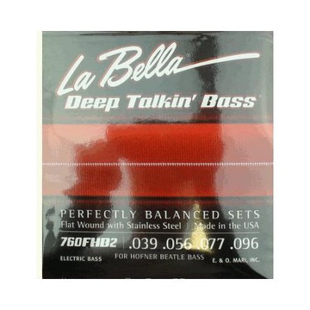La Bella 760N-CB Black Nylon Tape - Standard, 6-String - 43-135