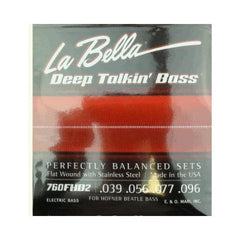 La Bella 760N-CB Black Nylon Tape - Standard, 6-String - 43-135