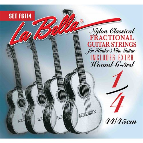 La Bella FG114 Classical Fractional Guitar - 1/4 Size