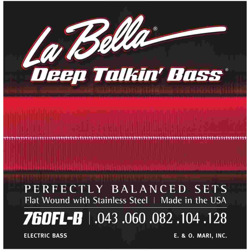 La Bella 760FL-B Deep Talkin' Bass, Flats, 5-String - Light 43-128