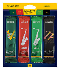 Vandoren SRMIXT25 - Jazz Mix Tenor Saxophone Reeds - 2.5 (4-pack)