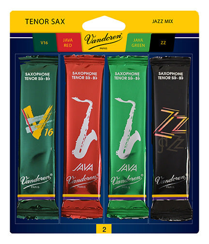 Vandoren SRMIXA2 - Jazz Mix Alto Saxophone Reeds - 2.0 (4-pack)